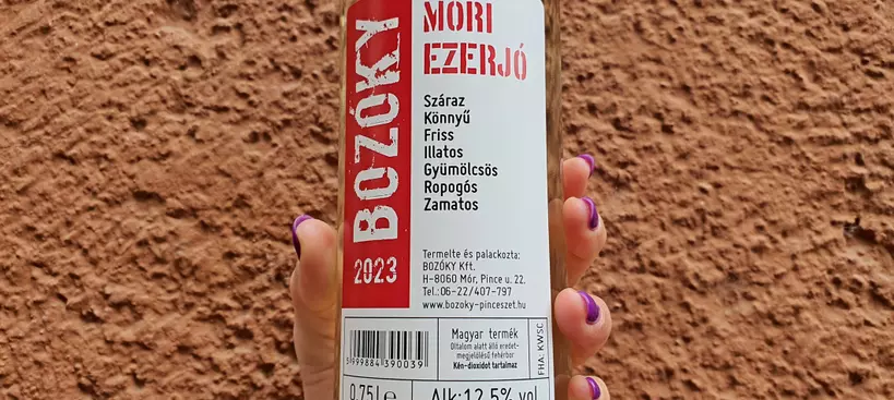 Bozóky Pincészet: Móri Ezerjó 2023 című cikk borítóképe