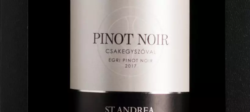 St. Andrea Pincészet: Csakegyszóval Pinot Noir 2017 című cikk borítóképe