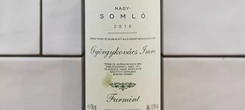 Györgykovács Pince: Nagy-Somlói Furmint 2015 című cikk borítóképe