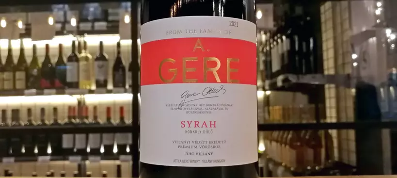 Gere Attila Pincészete: Syrah 2021 című cikk borítóképe