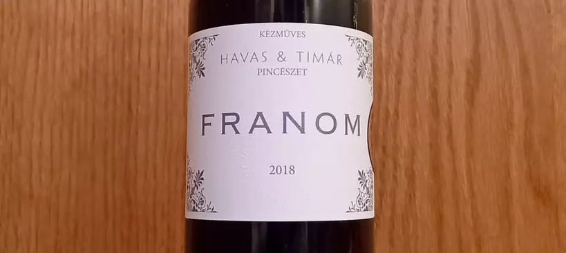 Havas &amp; Timár Pincészet: Franom 2018 című cikk borítóképe